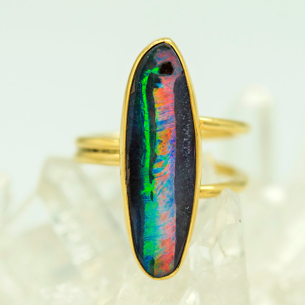 Boulder opal rings deals for sale