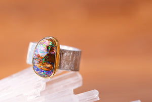 boulder-opal-ring-silver-gold-kalled-kasso